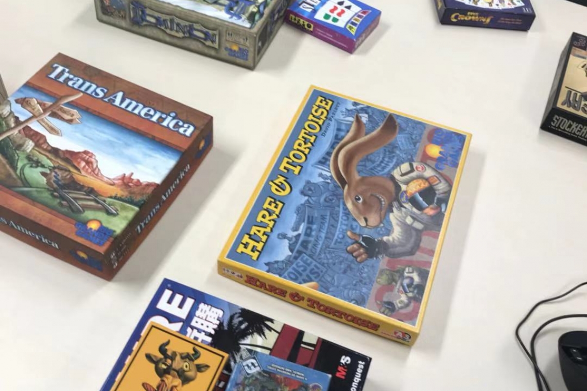 Part of our board game collections
